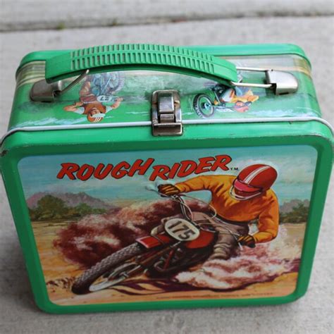 rough rider metal lunch box|Aladdin .